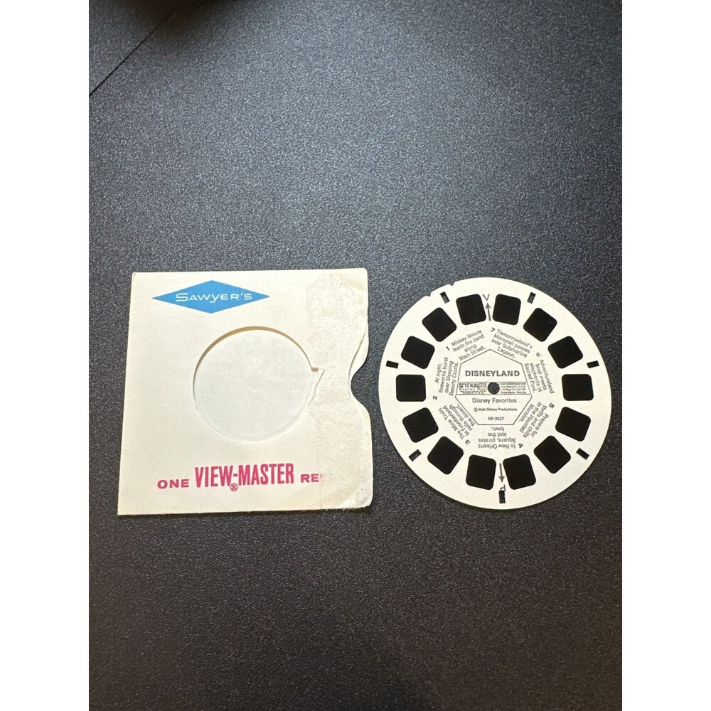 Vintage View-Master Reel‎ Disneyland Disney Favorites RP-3027 w/Sleeve